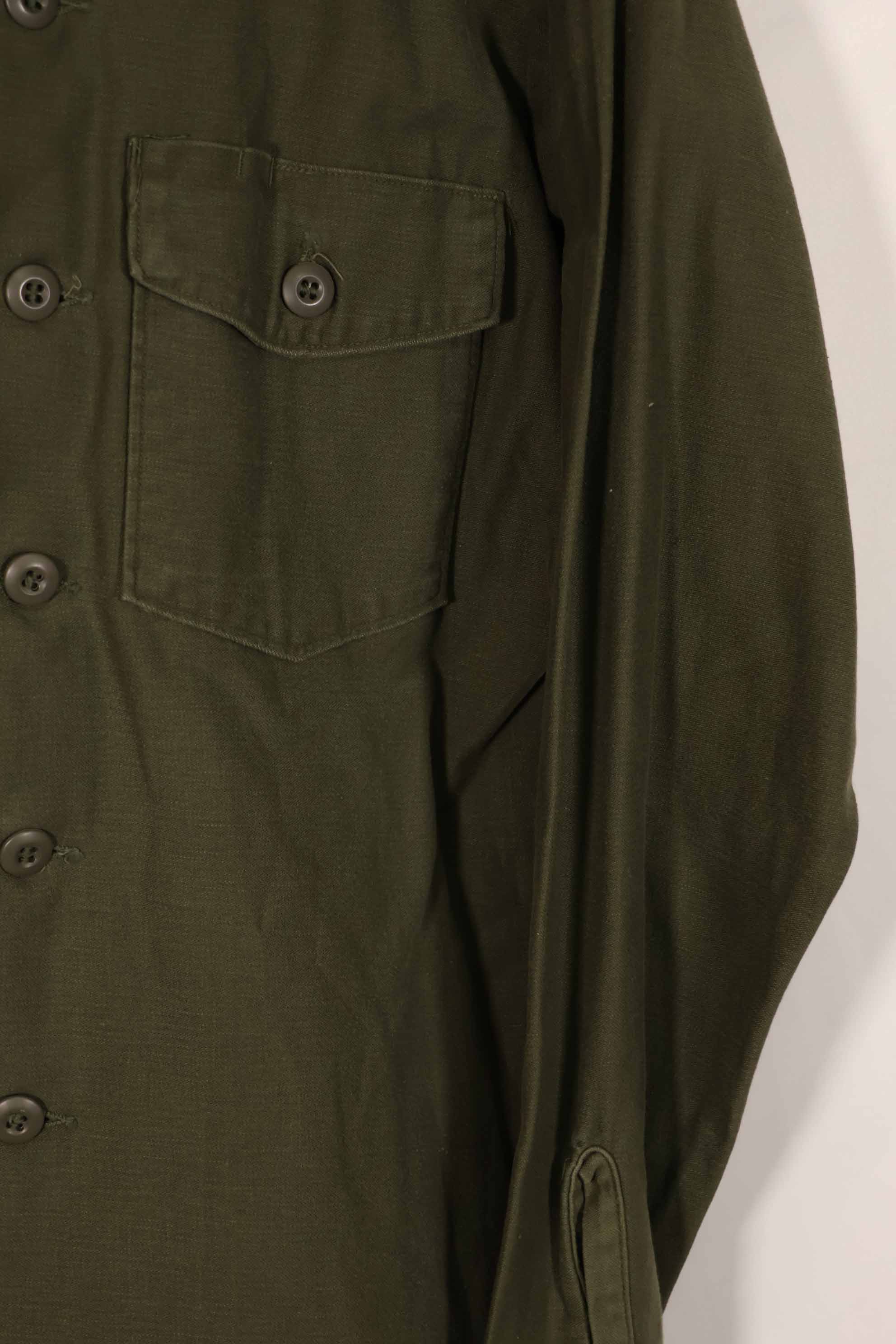 Real 1973 U.S. Army OG-107 Utility Shirt 16 1/2 x 36 Used E