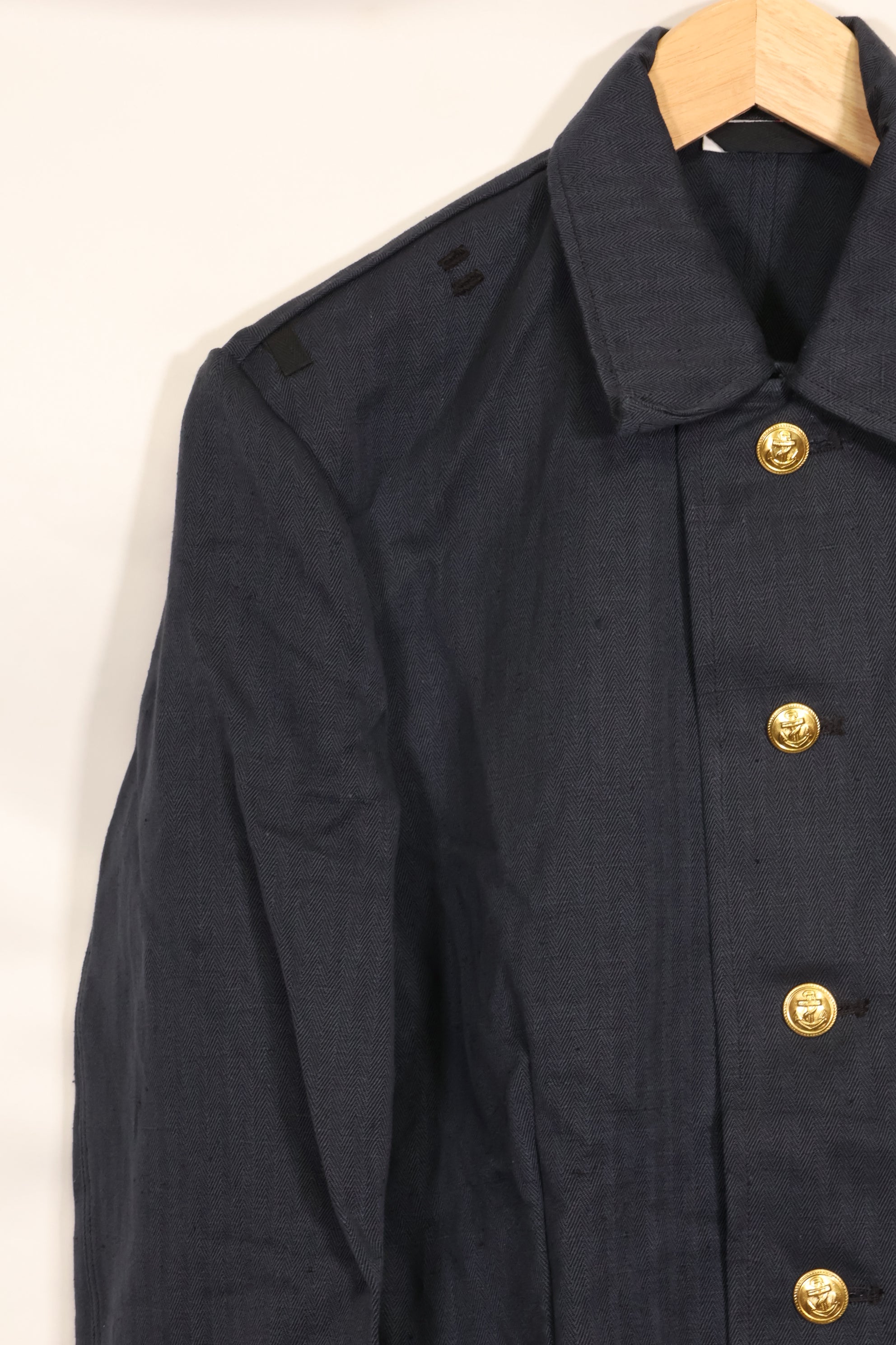 1958 East German Navy HBT utility jacket, unused.