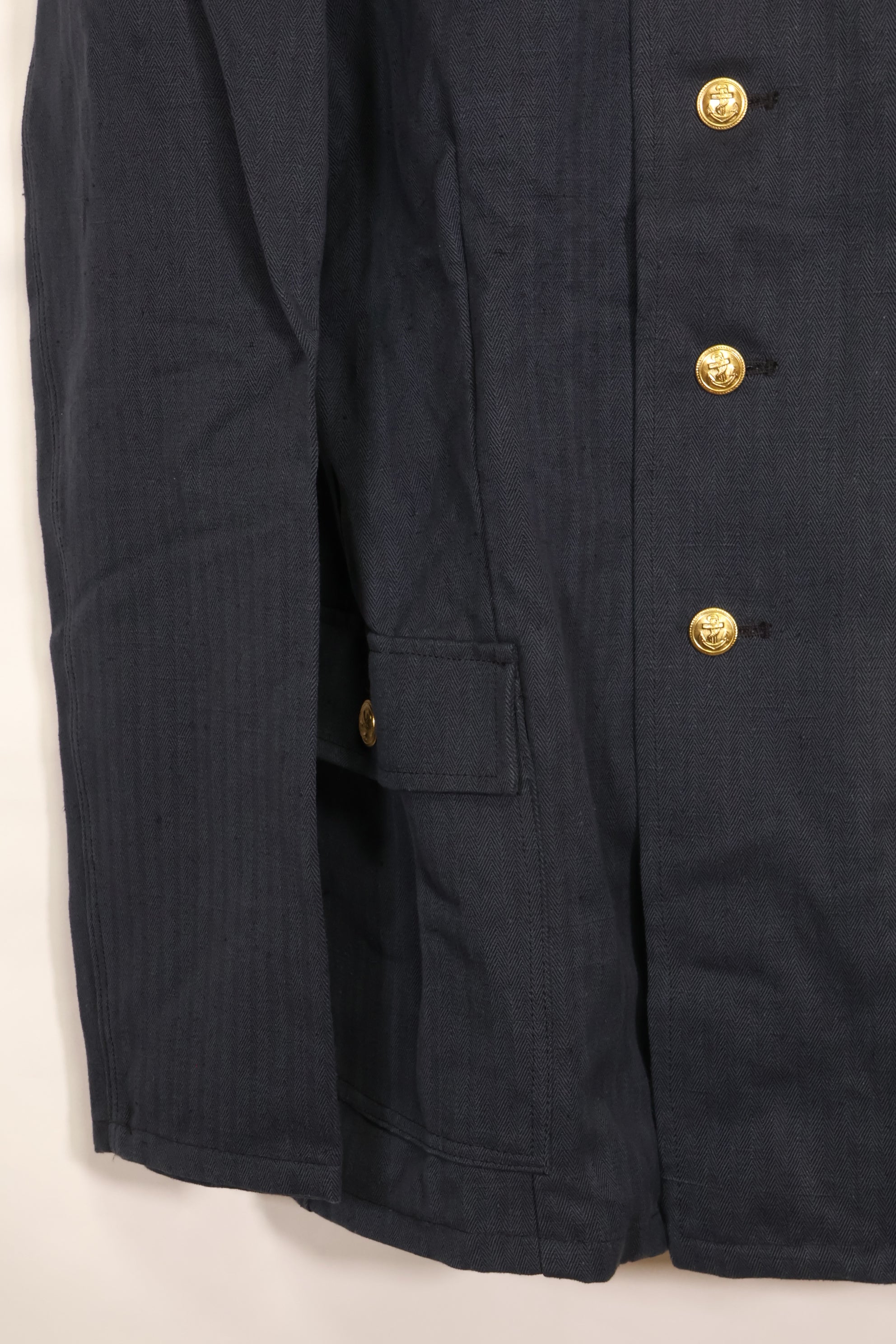 1958 East German Navy HBT utility jacket, unused.