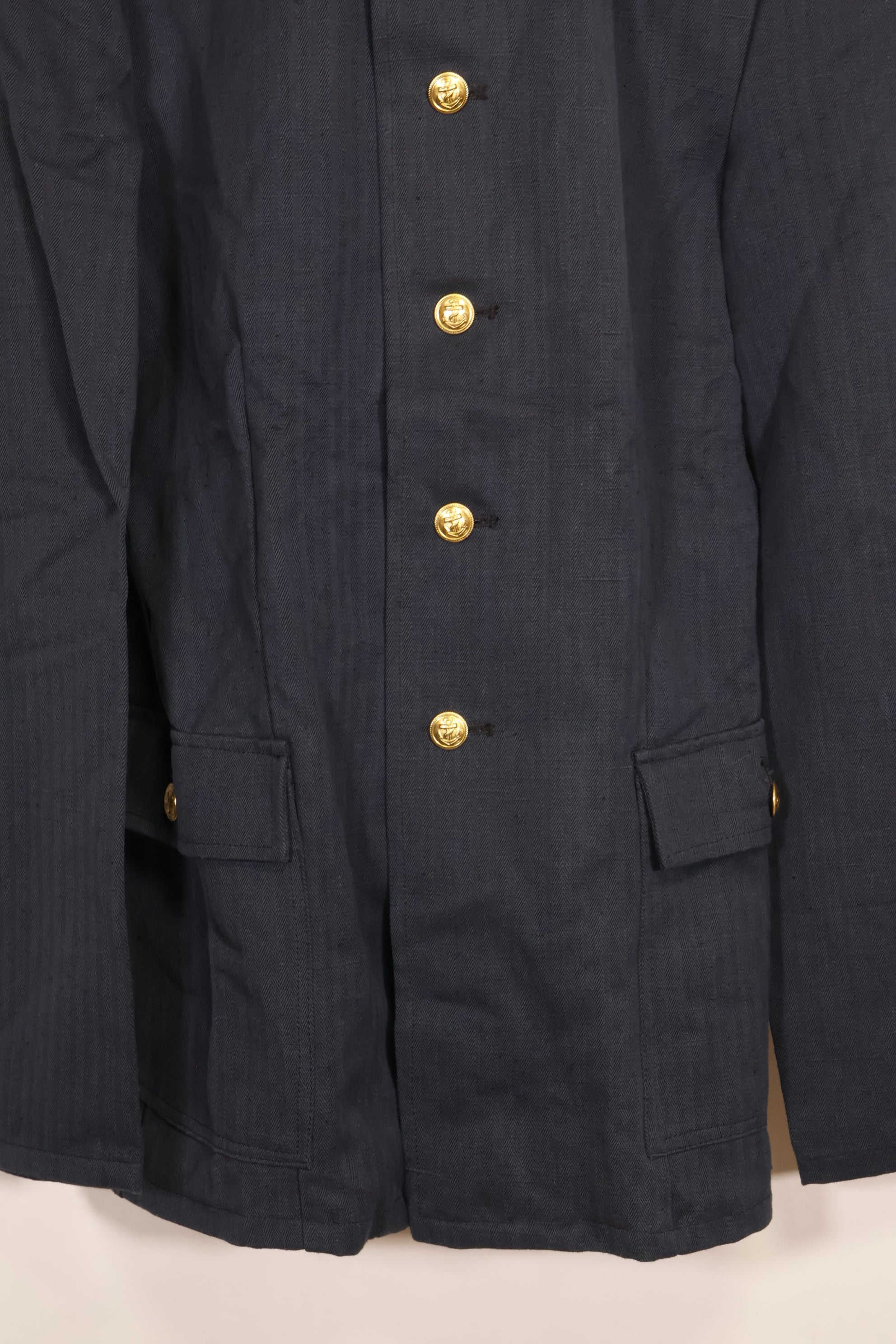 1958 East German Navy HBT utility jacket, unused.