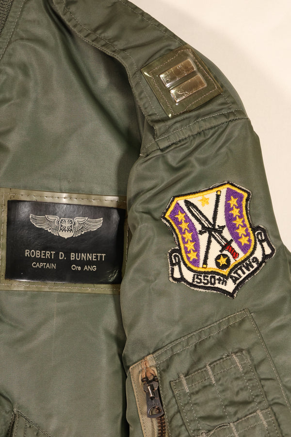 1960 Contract, MEDIUM, U.S. Air Force (USAF), L-2B Flight Jacket, Original Patches, Used