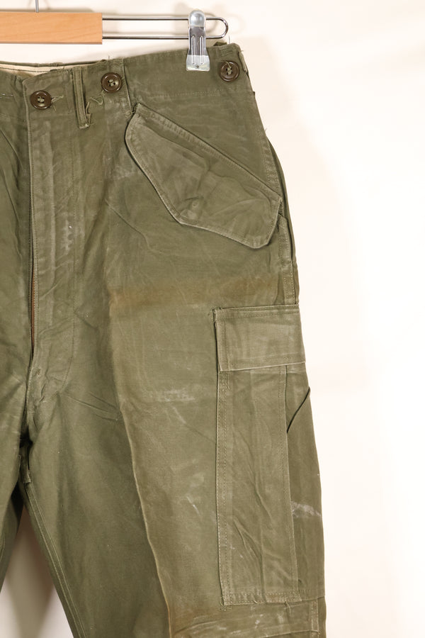 1950s S-R M51 cotton field pants, used.