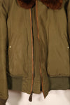 1940s, Size 38, U.S. Army Air Forces (USAAF) B-15 Flight Jacket, with elevator modifications, in good condition