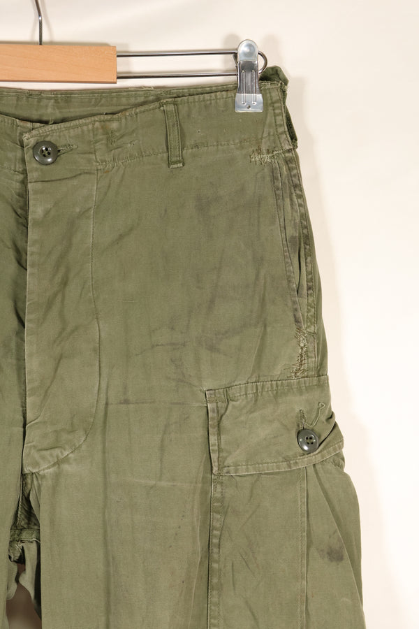 1964 年合同 S-R 第一款丛林疲劳裤，CRC 发布，褪色，二手。