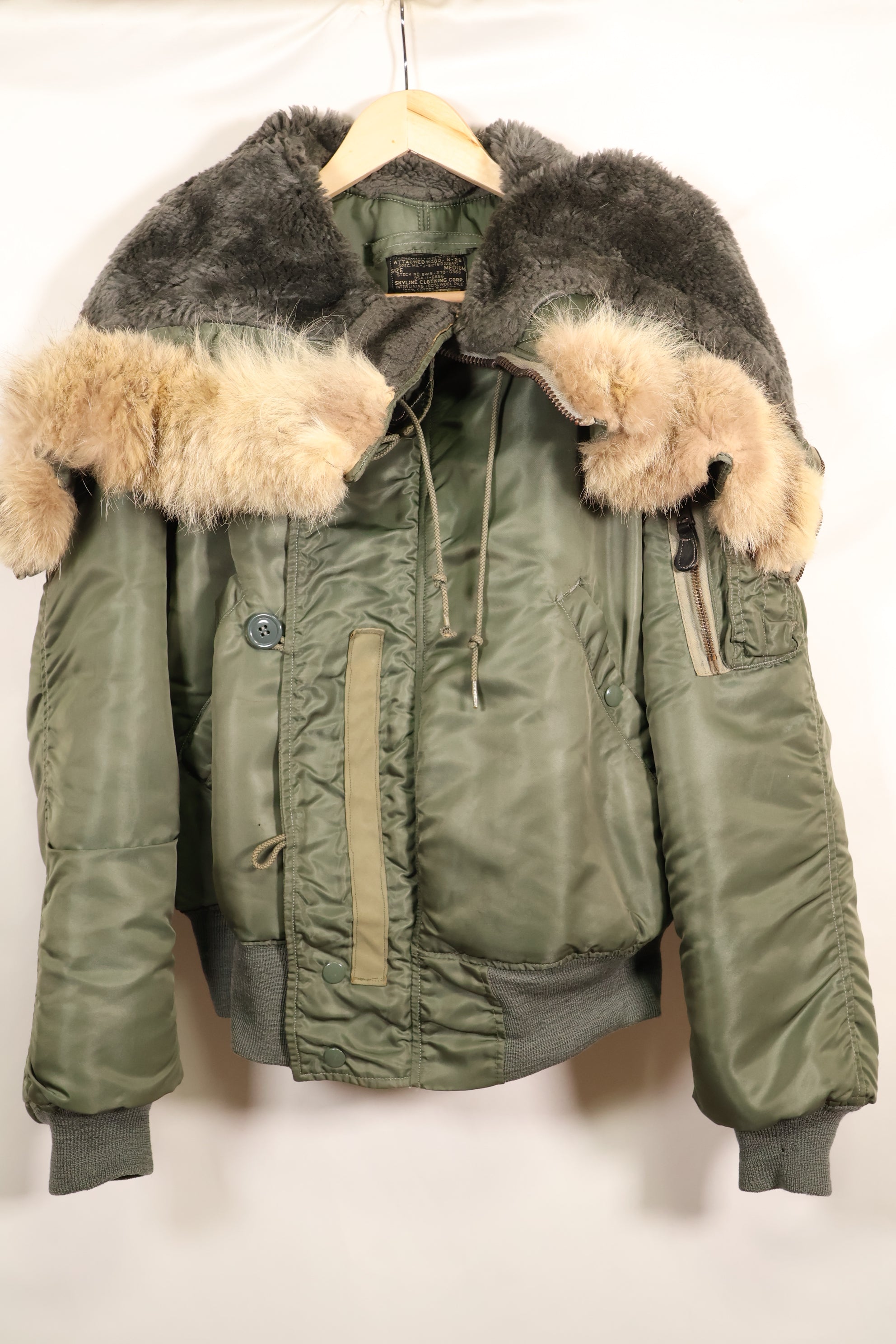 1950s MEDIUM USAF N-2B Flight Jacket, good condition, used.