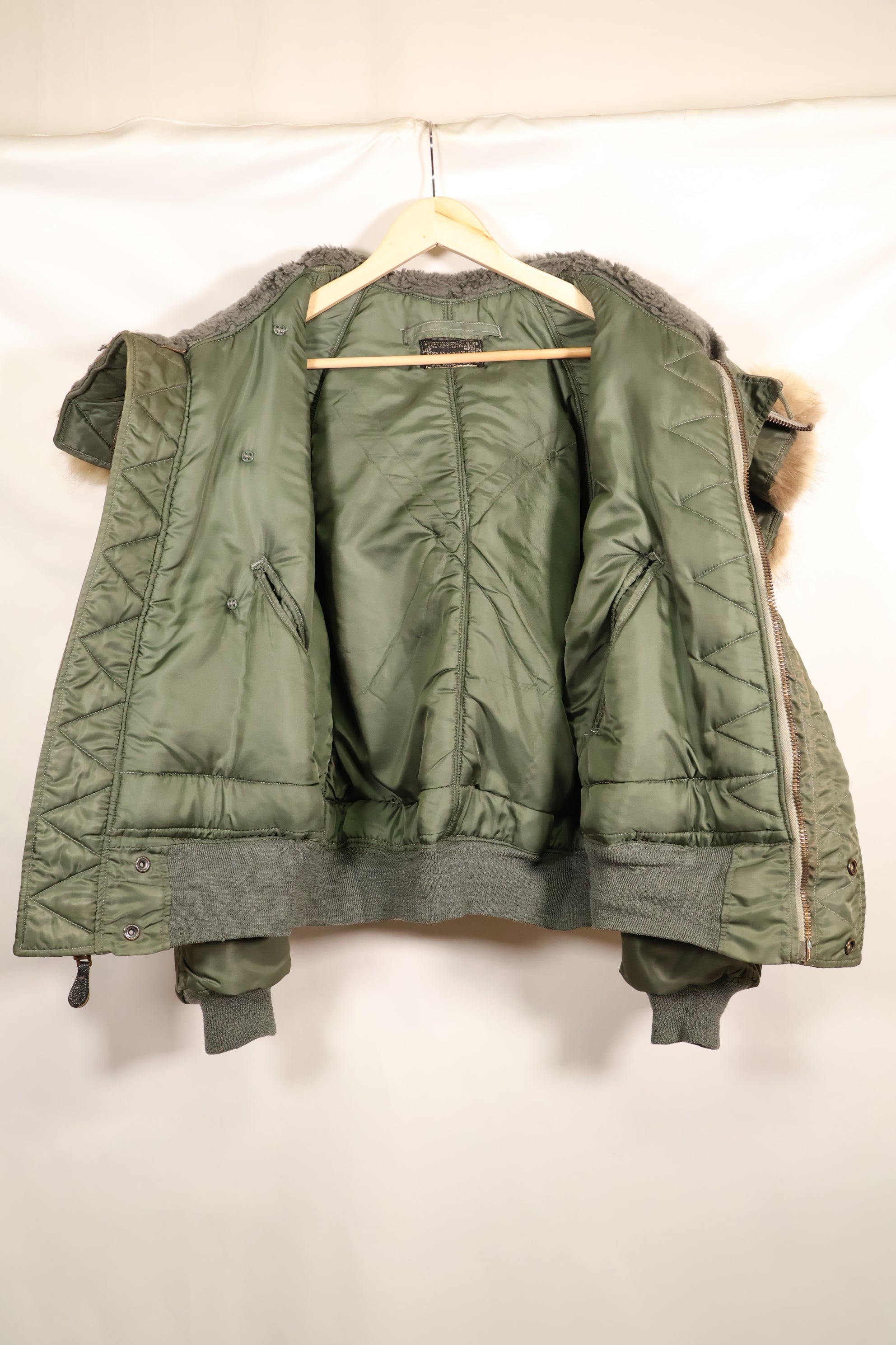 1950s MEDIUM USAF N-2B Flight Jacket, good condition, used.