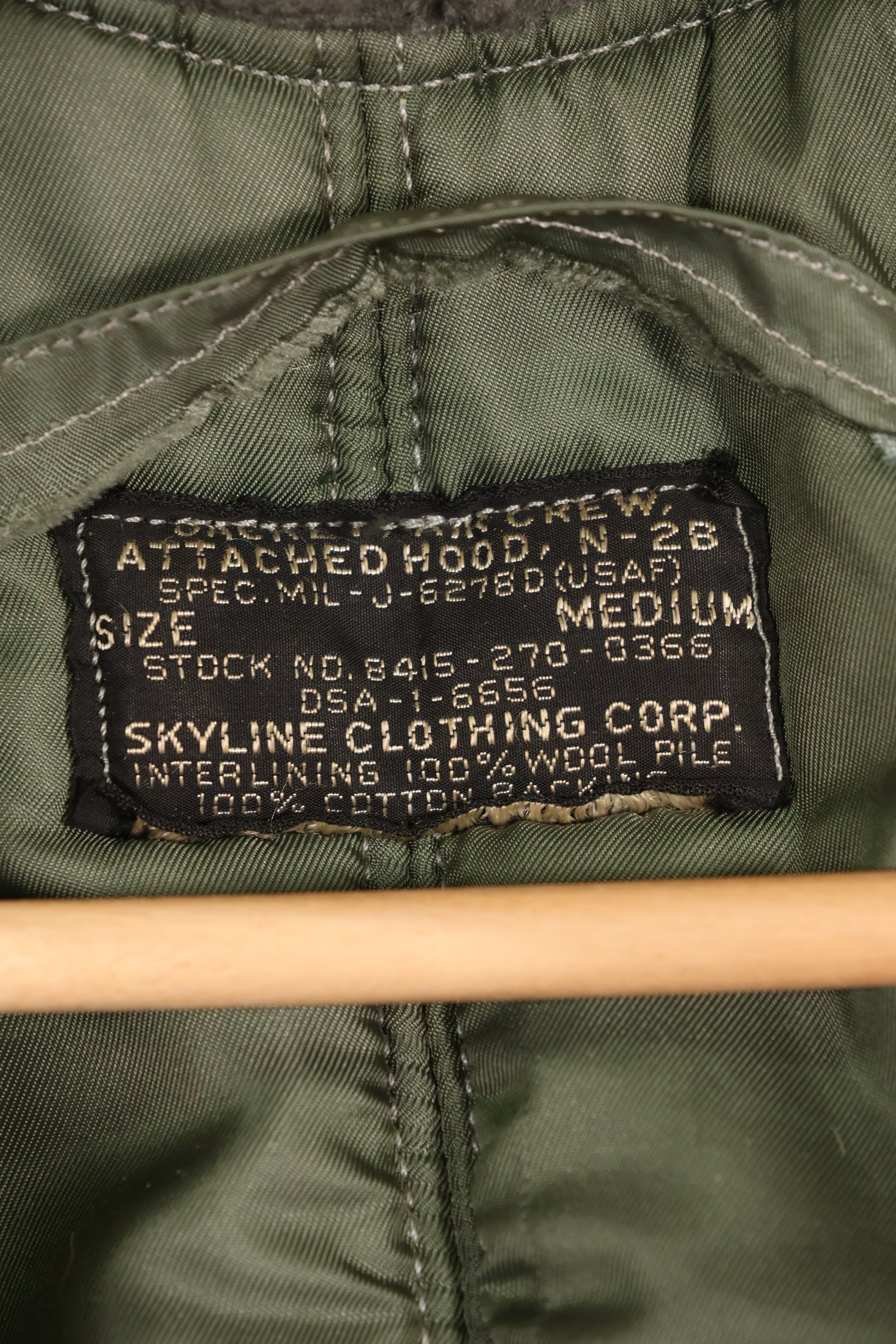 1950s MEDIUM USAF N-2B Flight Jacket, good condition, used.