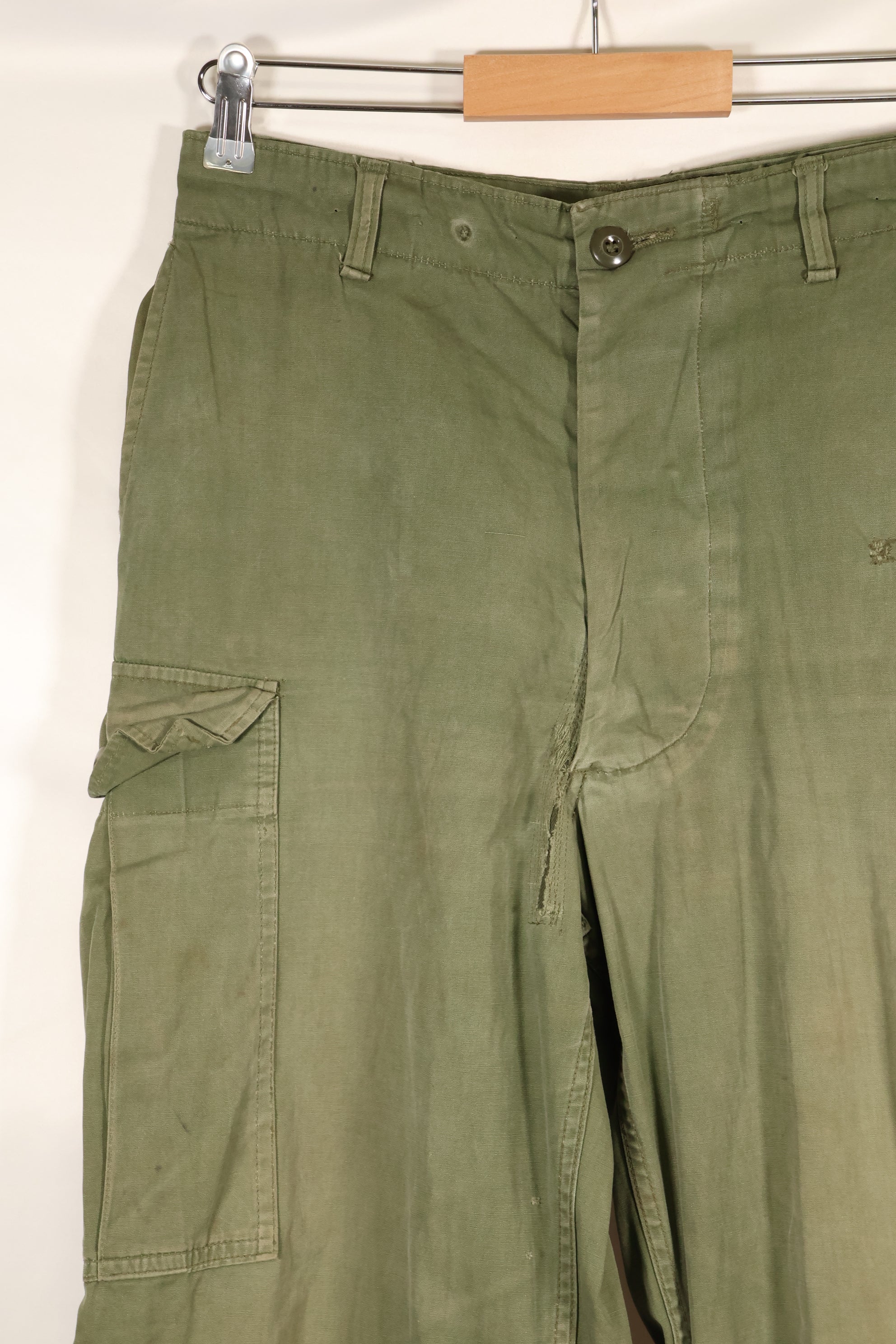 1964 Contract S-S 1st Model Jungle Fatigue Pants, Film Company Release, Faded, Used