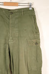 1964 Contract S-S 1st Model Jungle Fatigue Pants, Film Company Release, Faded, Used
