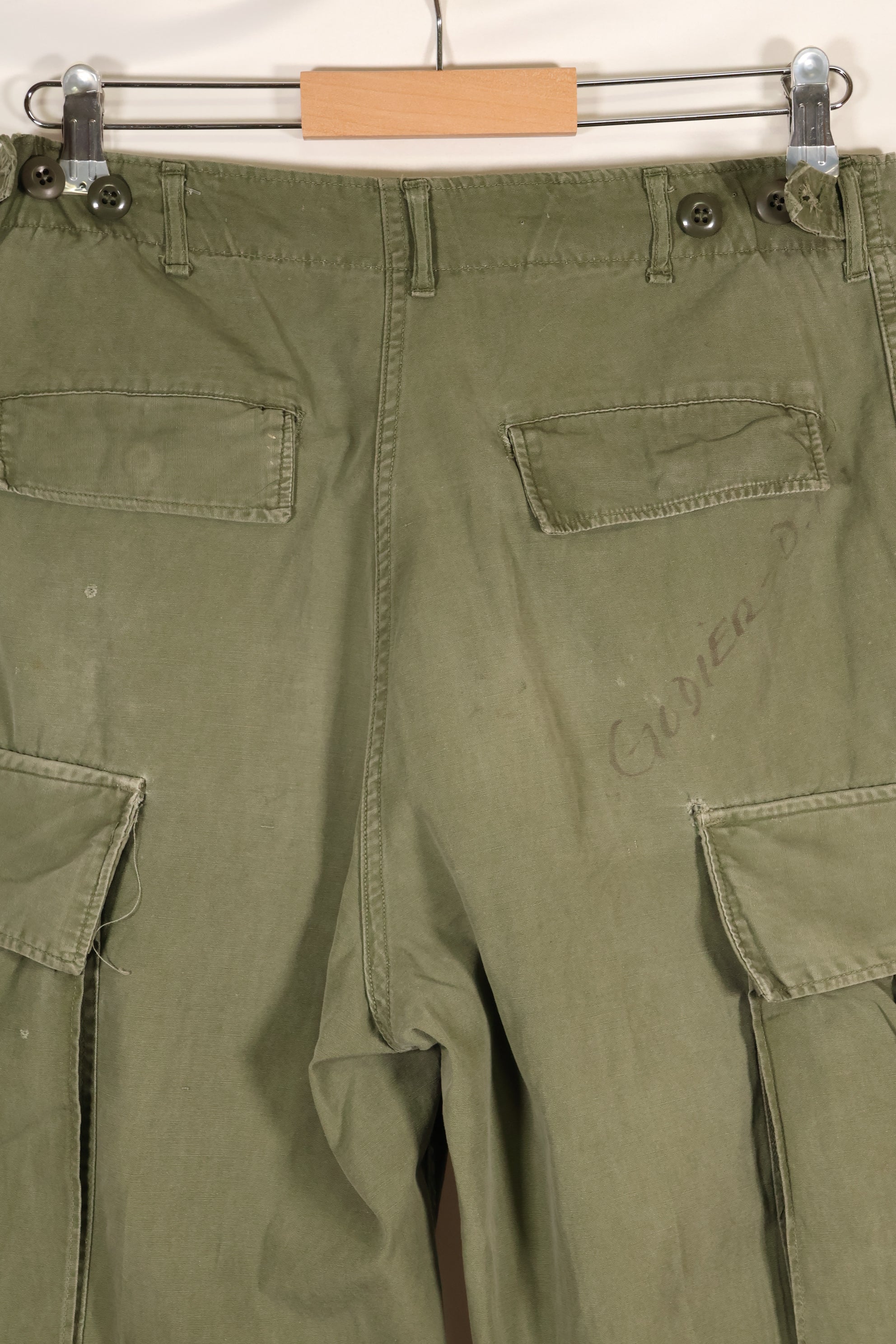 Circa 1965 S-R 2nd Model Jungle Fatigue Pants, used, released by film company
