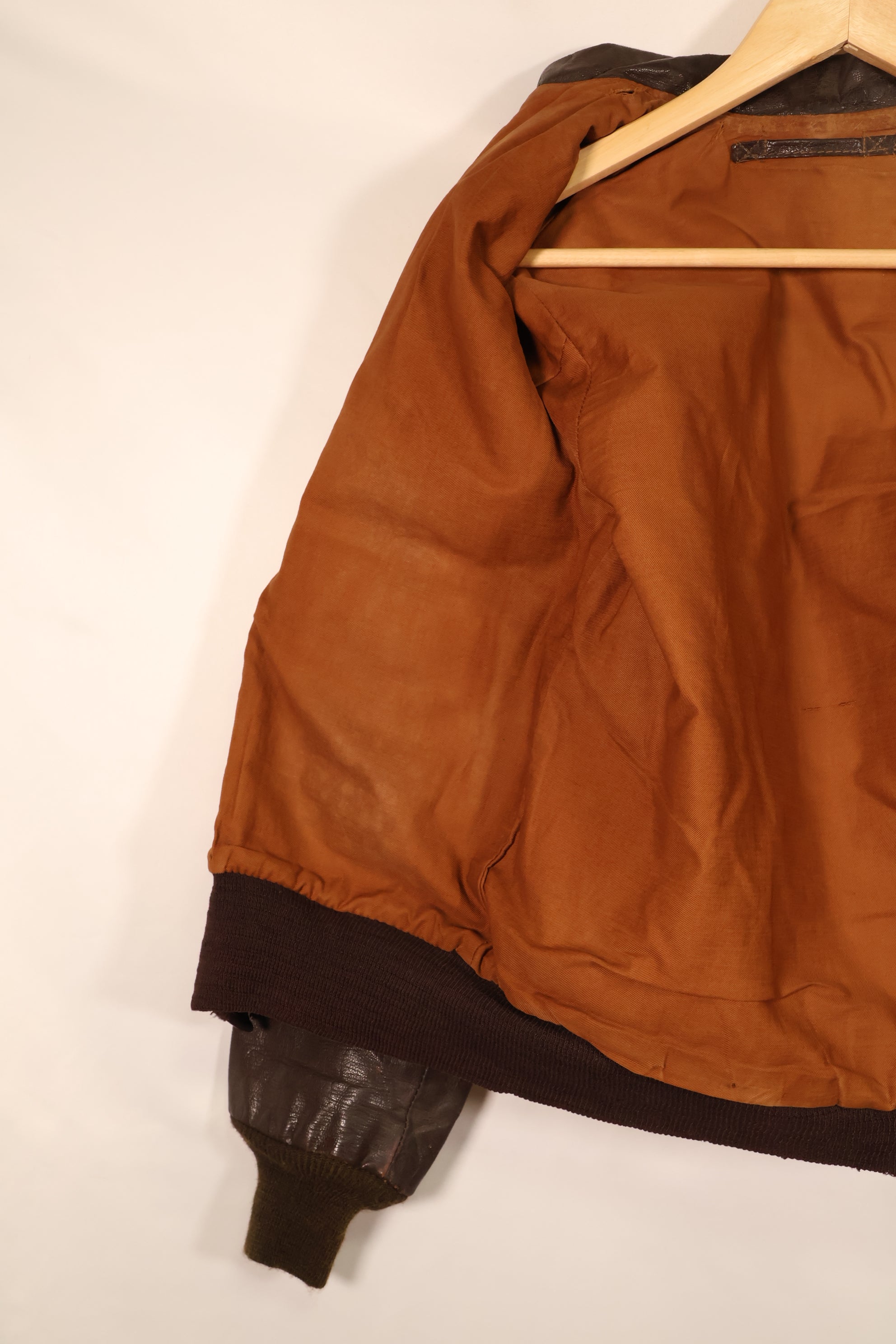 Early 1940s, U.S. Army Air Forces (USAAF), A-2 Summer Flight Jacket, Used, Postwar Paint