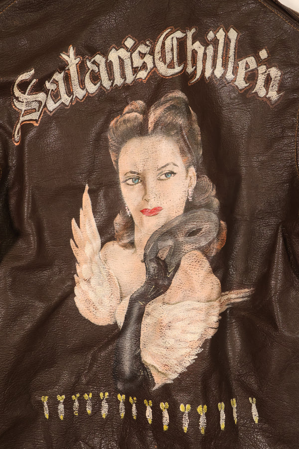 Early 1940s, U.S. Army Air Forces (USAAF), A-2 Summer Flight Jacket, Used, Postwar Paint