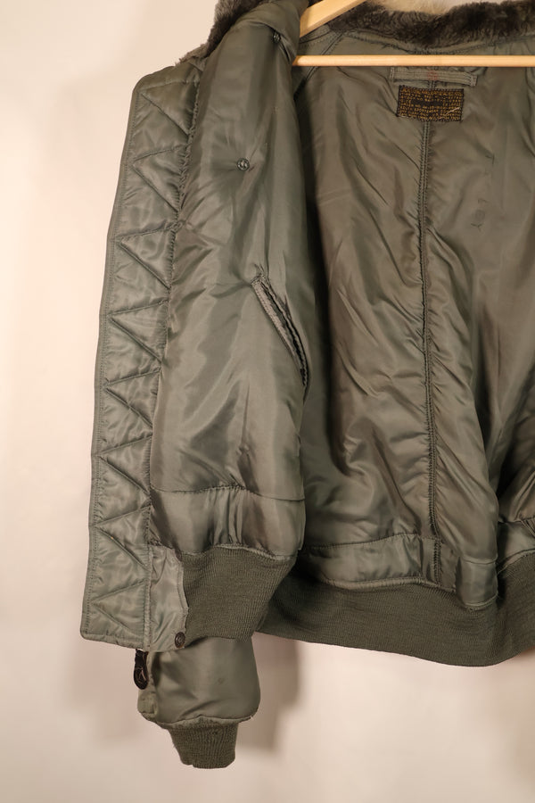1950s EX-LARGE U.S. Air Force (USAF) N2-B Flight Jacket—Good Condition—Used