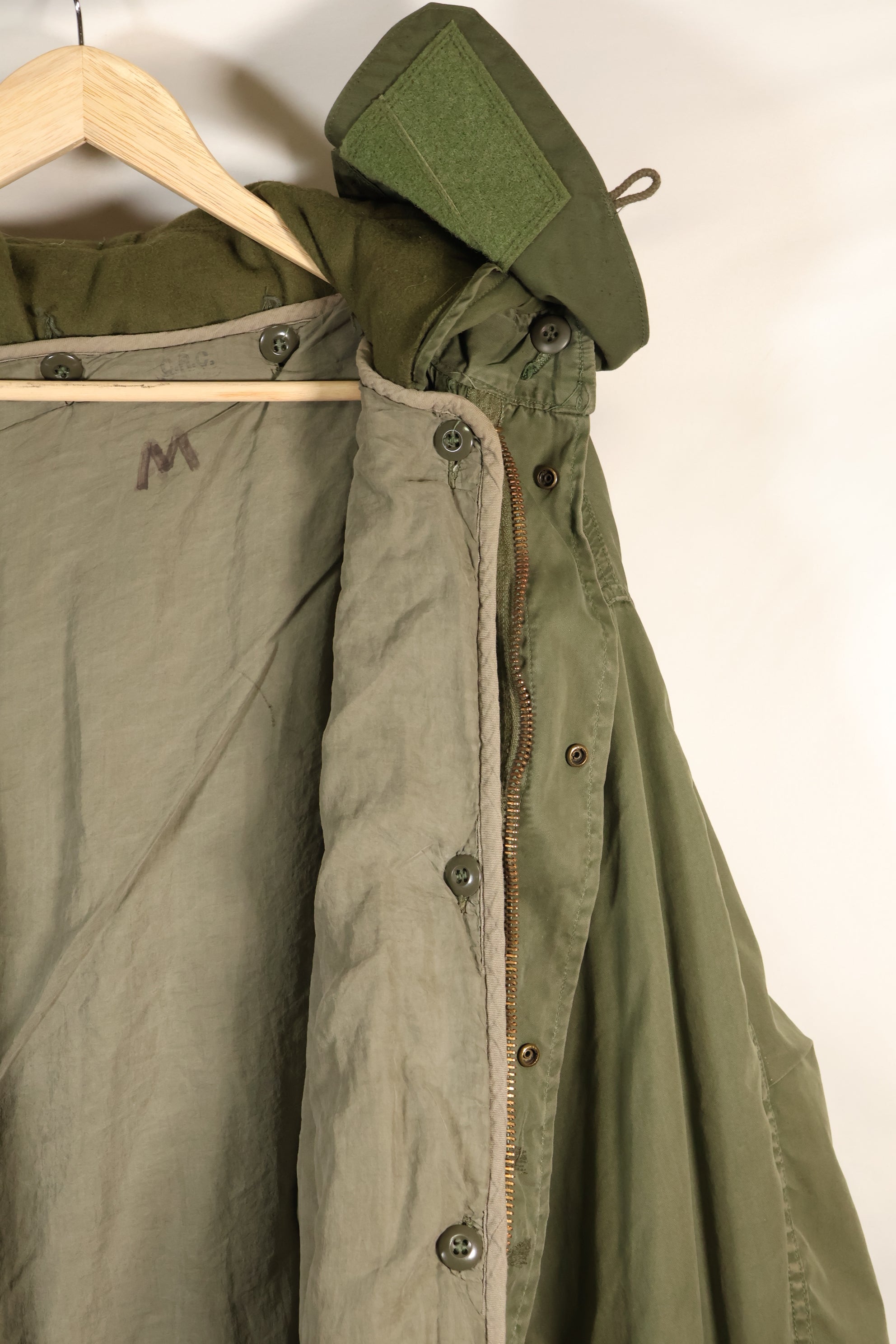 Year Mix 1972 Contract Shell M-R M65 Field Parka Set M51 with Liner Used C