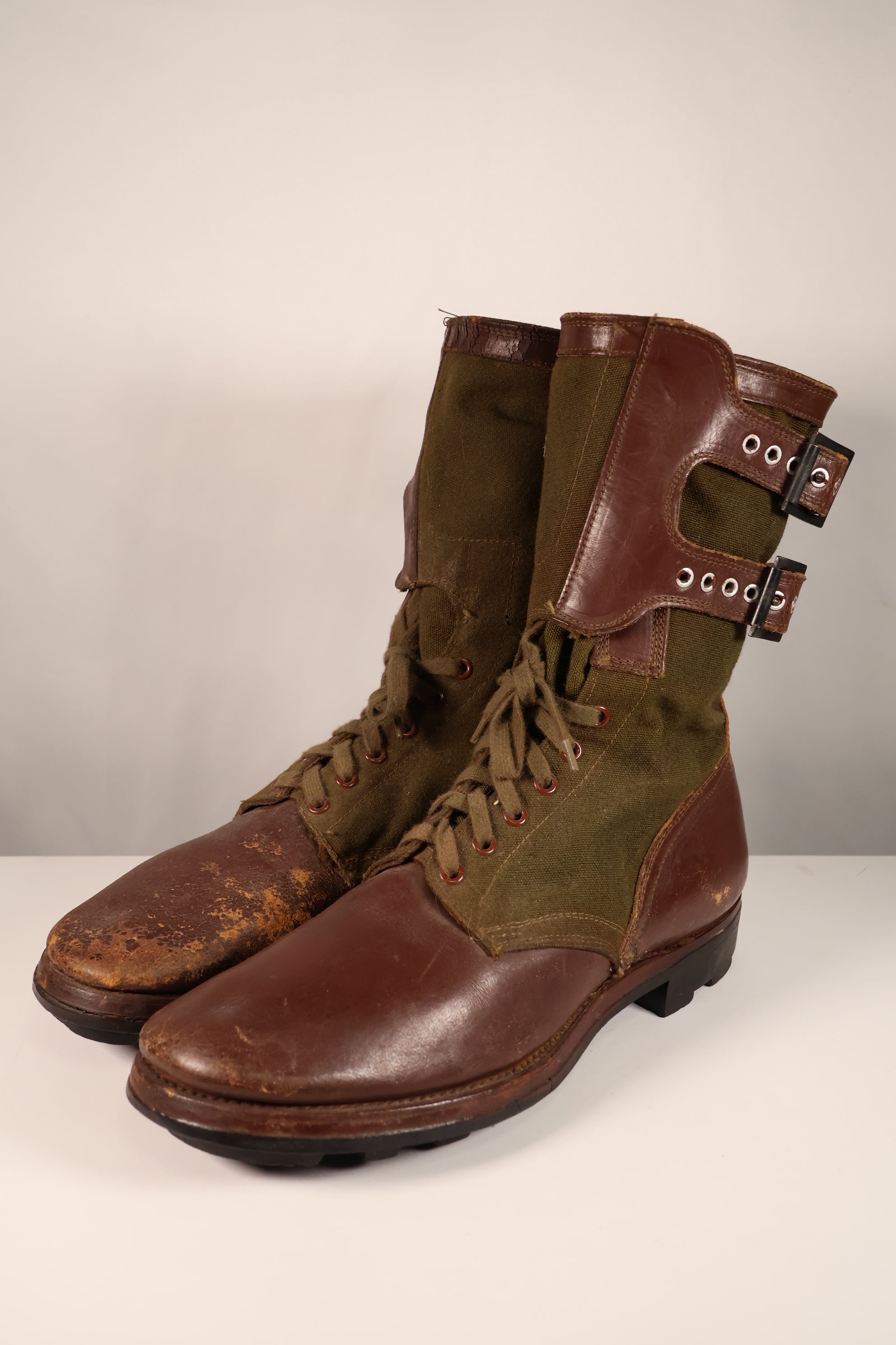 Actual 1951 tropical boots, commonly known as Okinawa boots, rare, used 10 27cm, large size