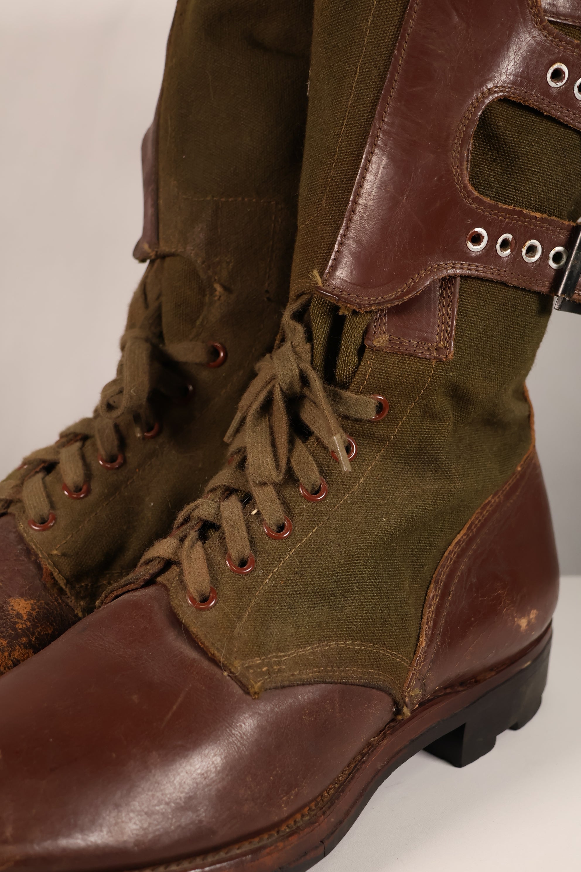 Actual 1951 tropical boots, commonly known as Okinawa boots, rare, used 10 27cm, large size