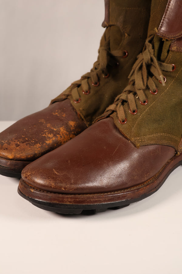 Actual 1951 tropical boots, commonly known as Okinawa boots, rare, used 10 27cm, large size