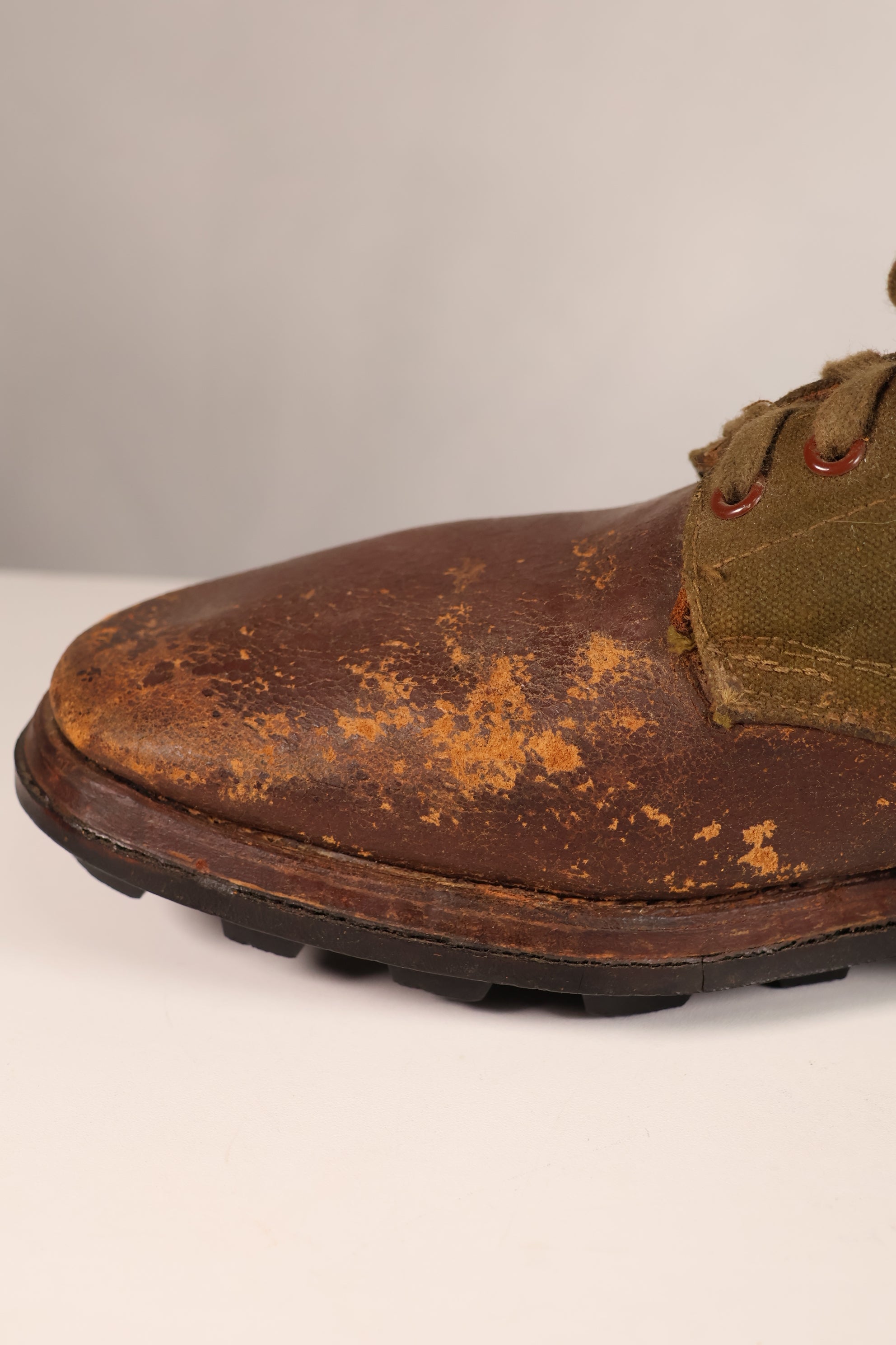 Actual 1951 tropical boots, commonly known as Okinawa boots, rare, used 10 27cm, large size