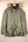 1963年契約　LARGE　アメリカ空軍　USAF　N3-B　寒冷地用エアクルージャケット　状態良い　中古品