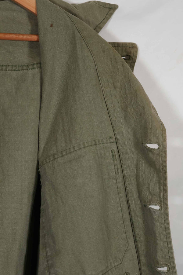 Real 1940s WWII M41 US Army HBT Utility Uniform Jacket Used