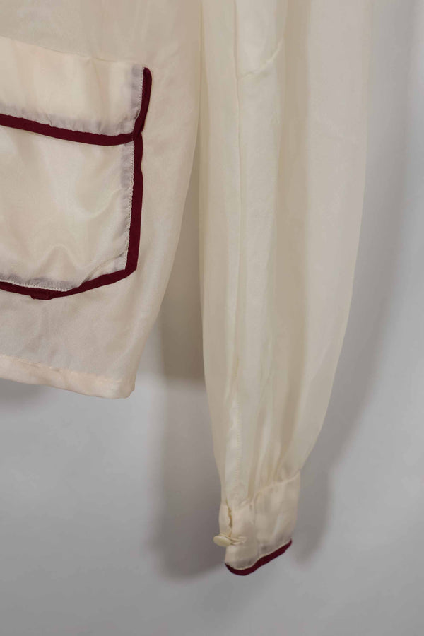 1940s-50s silk parachute women's nightshirt, used.