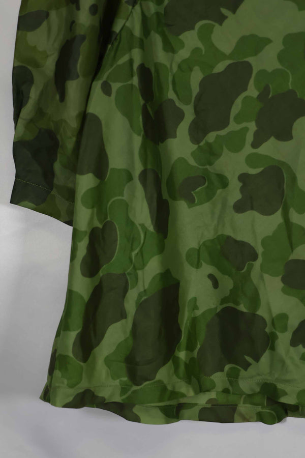 1940s-50s, Parachute camouflage fabric, women's or children's blouse, privately procured.