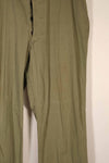 Real 1940s US Army HBT OD Utility Pants, used, large size.