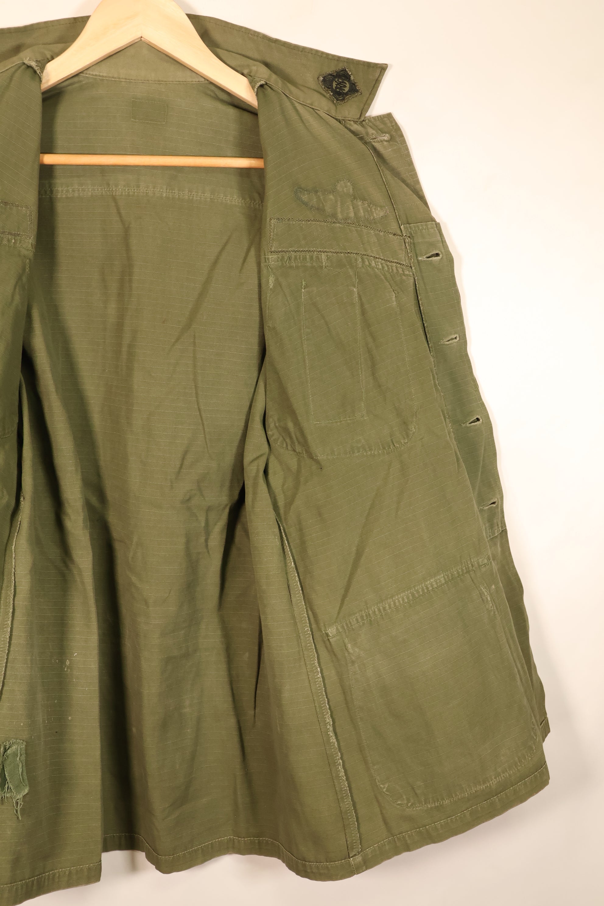 1970 Contract, Presumed S-R, 4th Model Jungle Fatigue Jacket, Thai Army Patch, Used
