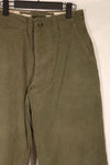 Real 1940s U.S. Army M45 cotton field pants, used.