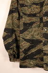 Circa 1965, Made in Japan, A-M, Silver Tiger, Asian Cut, Tiger Stripe Shirt, Good Condition, Used