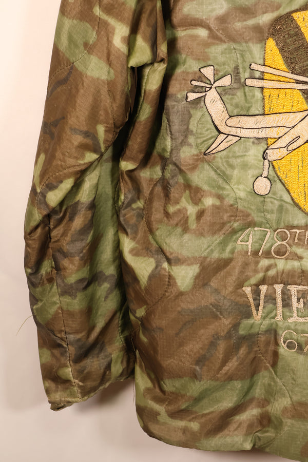 1967–68 U.S. Army 1st Cavalry Division AN-KHE 478th AVN Tour Jacket, Vietnam Jacket, Used