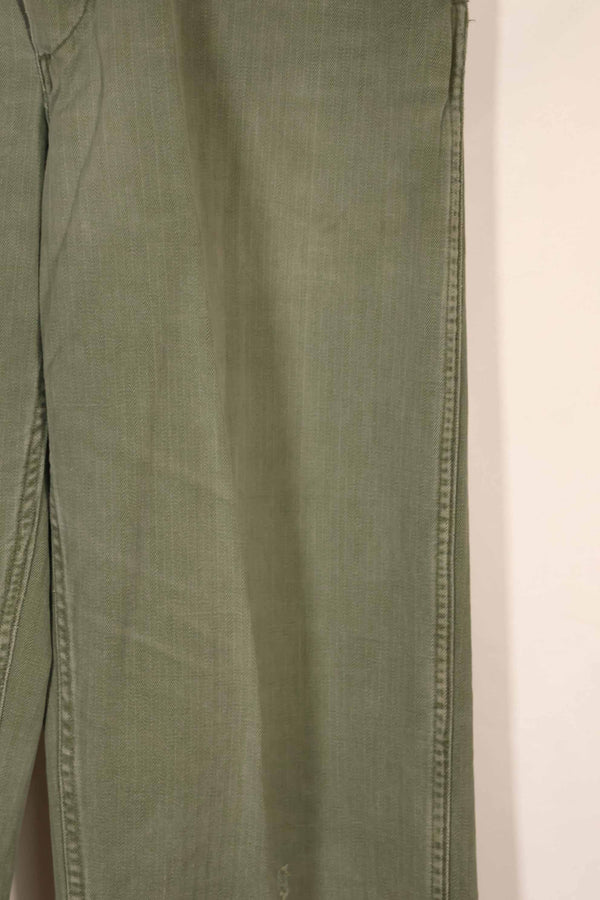 Real 1940s WWII U.S. Marine Corps HBT pants, used, B