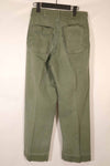 Real 1940s WWII U.S. Marine Corps HBT pants, used, B