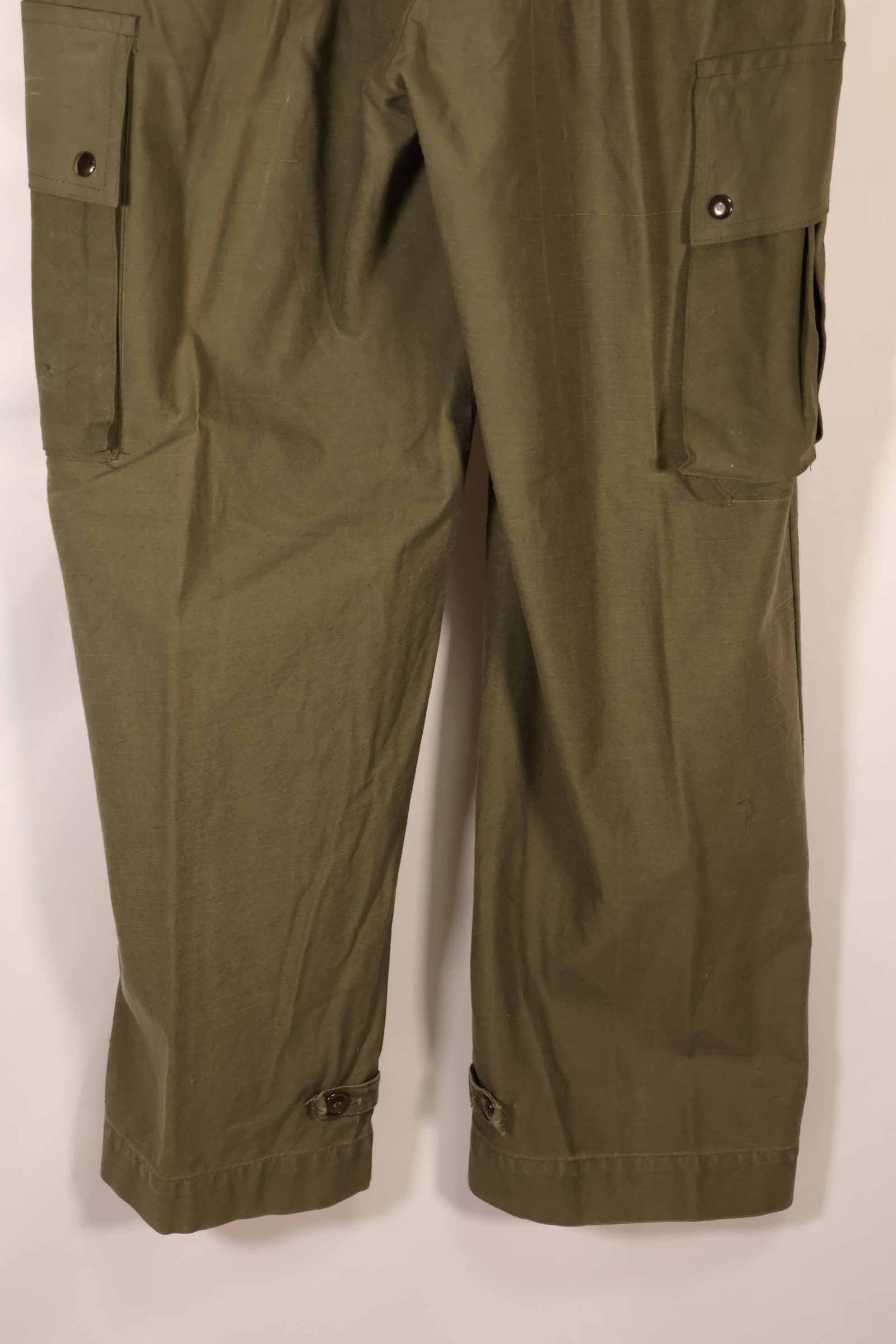 Real 1940s-50s US Army M45 cotton field pants, used.