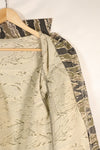 Early 1970s Late War Pattern Tiger Stripe Heavy Cotton Shirt, faded, used.