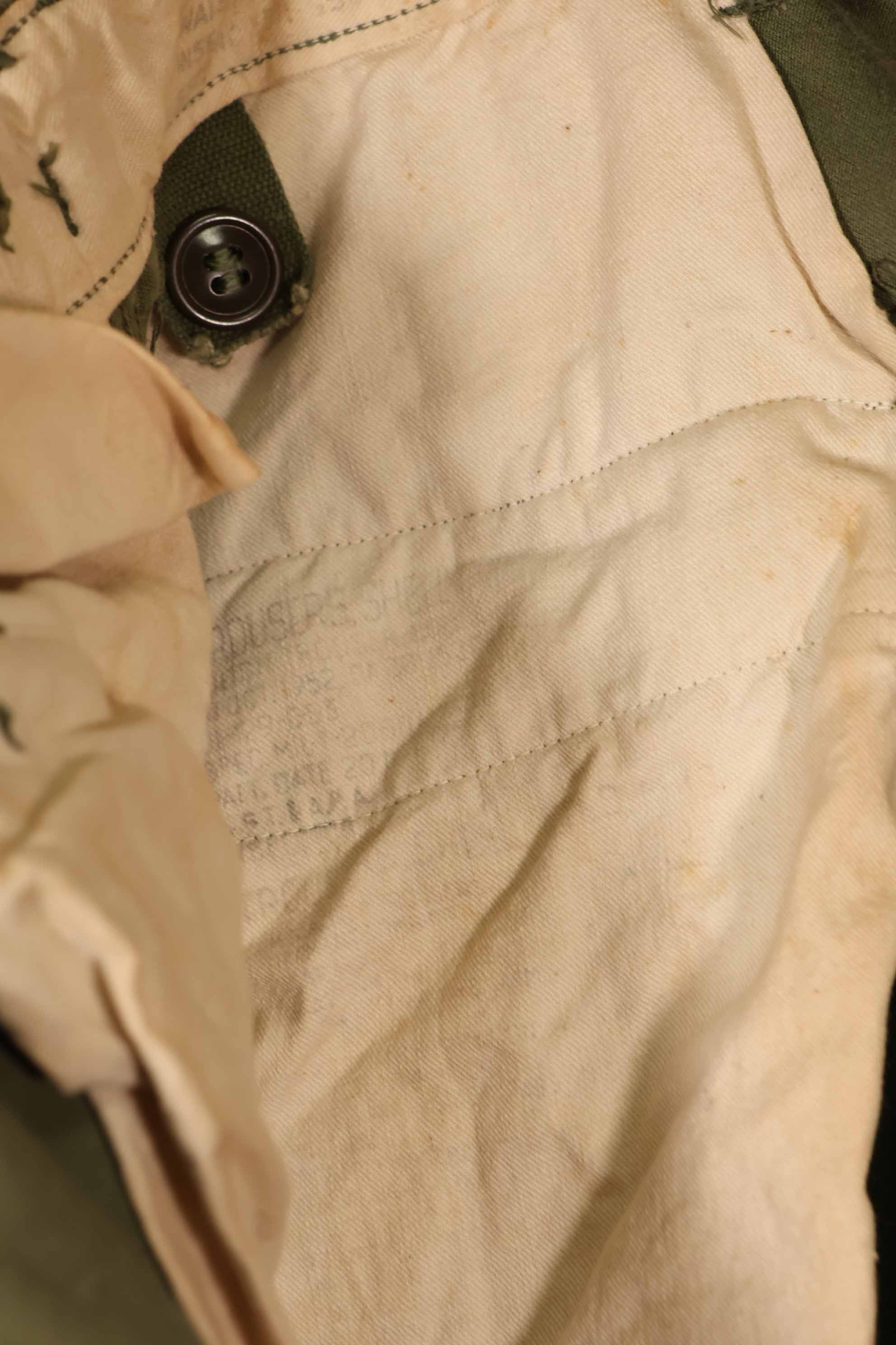 Real 1950s U.S. Army M51 Cotton Field Pants, used.