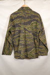 1970s South Vietnamese Marine Corps Tiger Stripe Shirt VNMC Late Ripstop Pattern Used