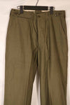 Real late 1940s - early 1950s M45 OD cotton field pants, used, good condition.