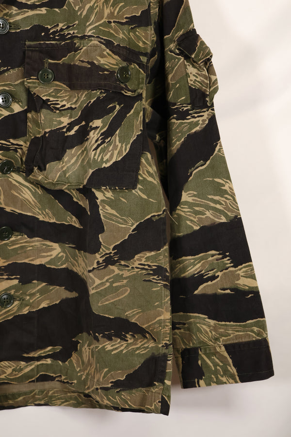 Real US-S Okinawa Tiger Tiger Stripe US Cut Shirt Japanese Mainland Sewing Used