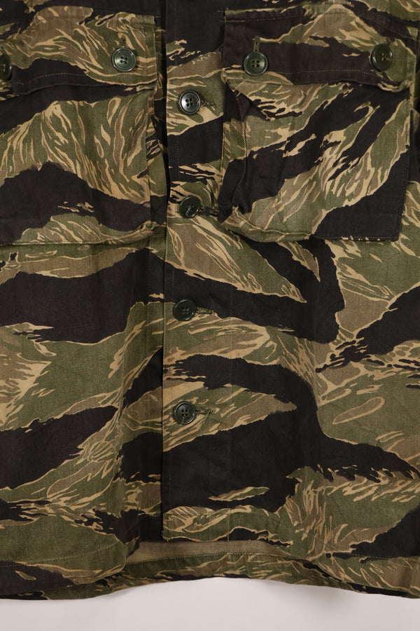 Real US-S Okinawa Tiger Tiger Stripe US Cut Shirt Japanese Mainland Sewing Used