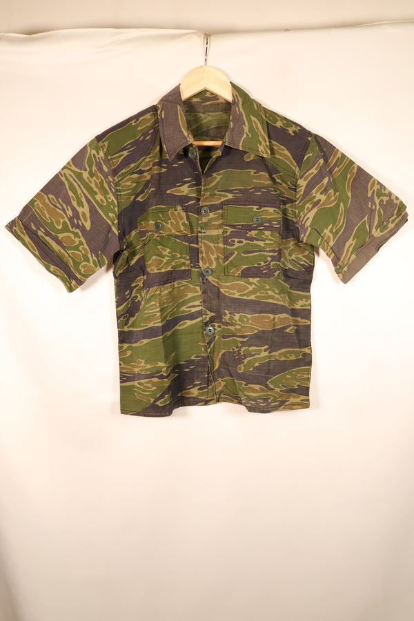 1970s—Authentic Fabric—Postwar Manufacture—VNMC 5th Model South Vietnamese Marine Corps Tiger Stripe Shirt—Used