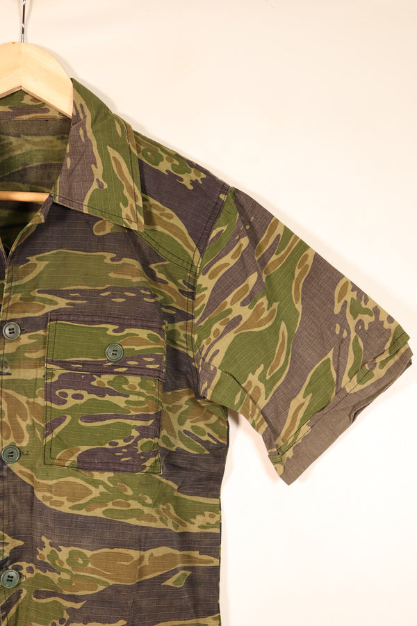 1970s—Authentic Fabric—Postwar Manufacture—VNMC 5th Model South Vietnamese Marine Corps Tiger Stripe Shirt—Used