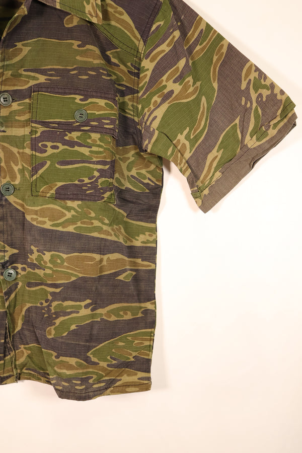 1970s—Authentic Fabric—Postwar Manufacture—VNMC 5th Model South Vietnamese Marine Corps Tiger Stripe Shirt—Used