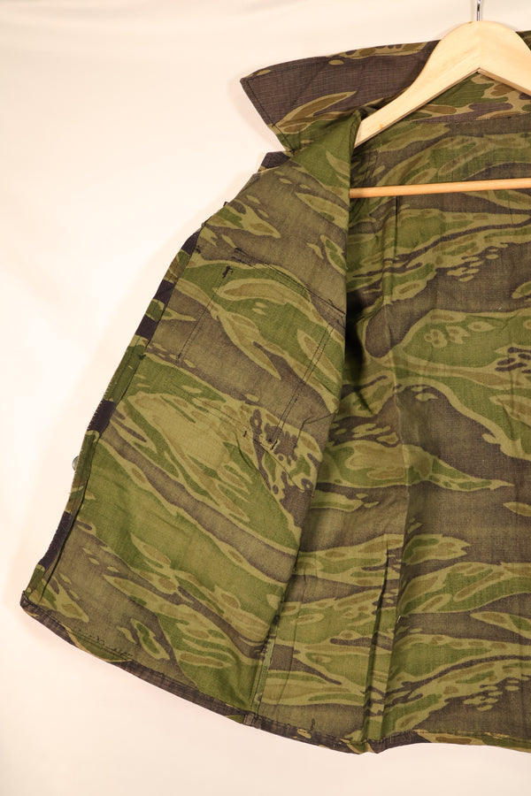 1970s—Authentic Fabric—Postwar Manufacture—VNMC 5th Model South Vietnamese Marine Corps Tiger Stripe Shirt—Used
