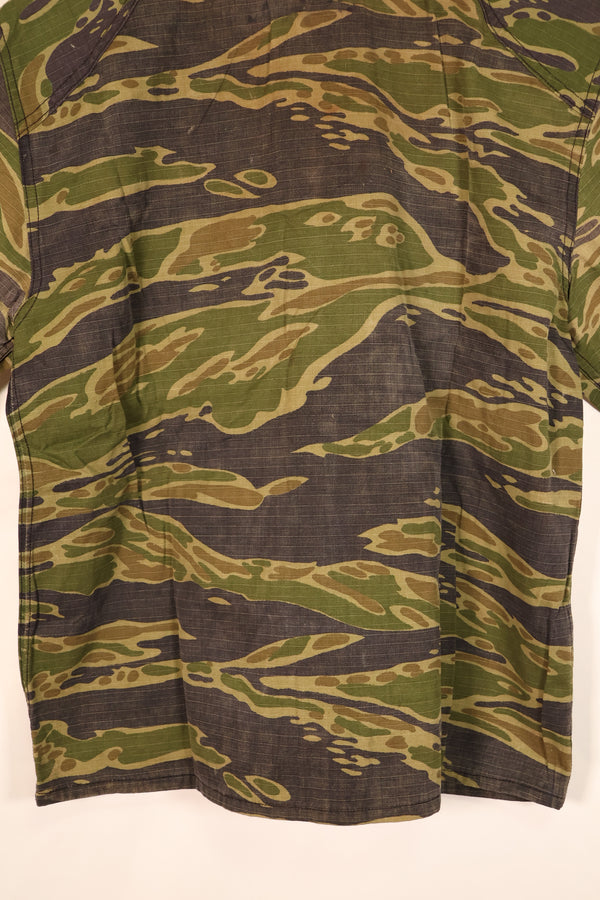 1970s—Authentic Fabric—Postwar Manufacture—VNMC 5th Model South Vietnamese Marine Corps Tiger Stripe Shirt—Used
