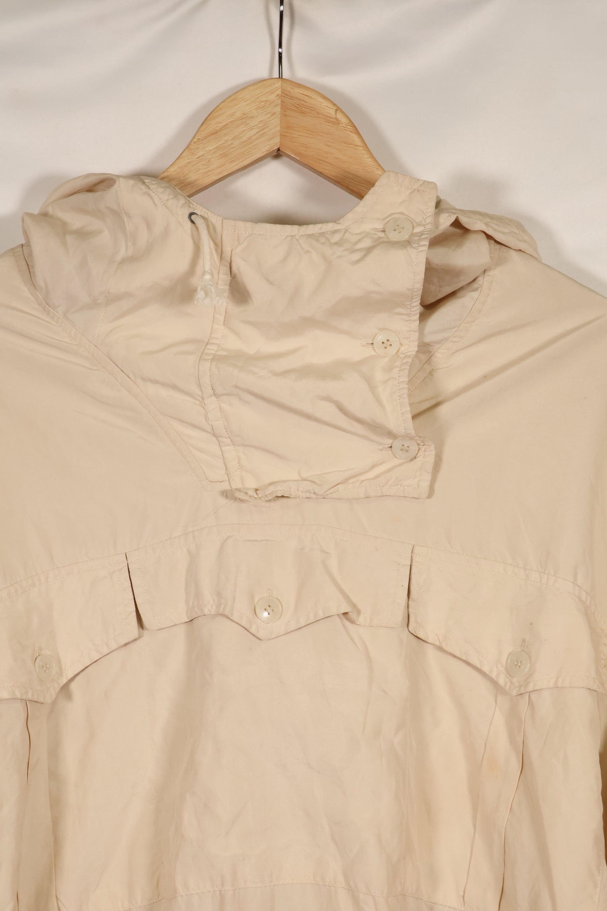 1940s German Army mountain soldier anorak parka, snow camouflage, good condition, used.