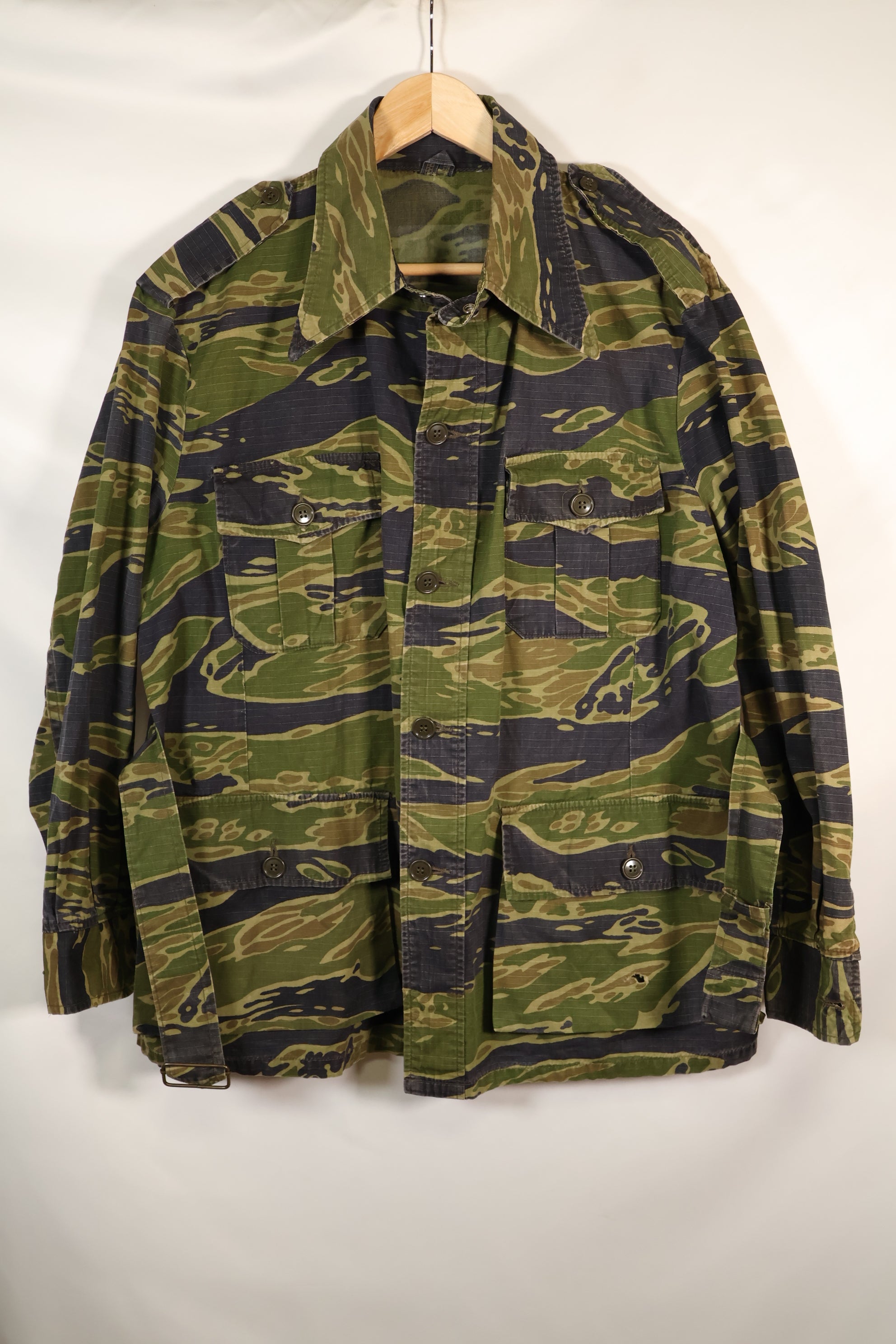 Late 1970s VNMC Late Pattern Tiger Stripe Safari Jacket Civilian Used