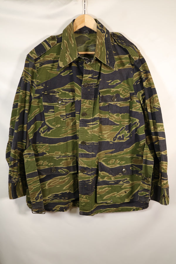 Late 1970s VNMC Late Pattern Tiger Stripe Safari Jacket Civilian Used