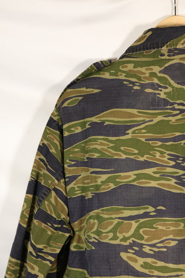 Late 1970s VNMC Late Pattern Tiger Stripe Safari Jacket Civilian Used