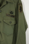 1960's Lot OG-107 Utility Shirt LOCKE Ex-SF Troop Released Used No-Iron Shirt A